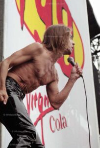 © Whittworth.com Iggy Pop at the V98 festival, Temple Newsam, Leeds. Photo by David Whittworth.