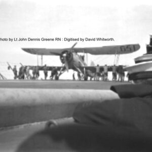 Fairey Swordfish 651 being prepared for take off from HMS Courageous. Photo by Lt John Dennis Greene RN 1939. Free UK delivery.