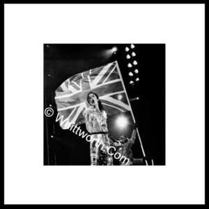 M5-the-flag-Open Edition Print. Michael Jackson. HIStory World Tour, July 9th 1997, Don Valley Stadium, Sheffield. UK.