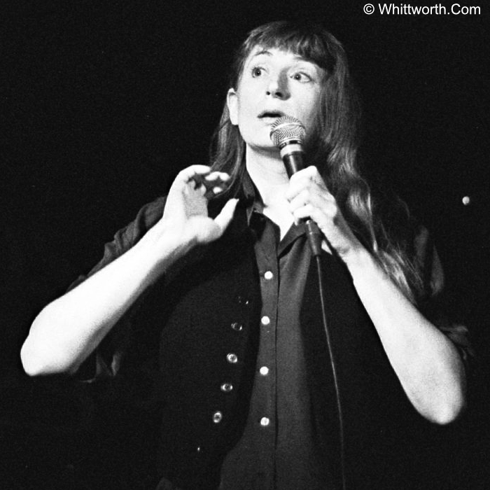 ls2 7th March, 1993. Stand-up comedian Linda Smith at the Duchess of York in Leeds